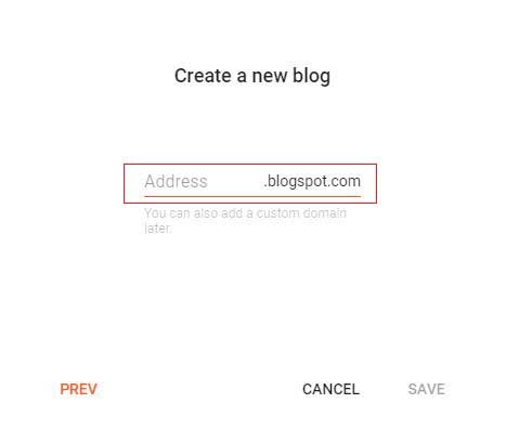How to create a blog in Blogger 5 create blog url